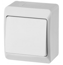 HERMES - Выключатель/переключатель на 2 направления, 10A/250V, IP44, белый