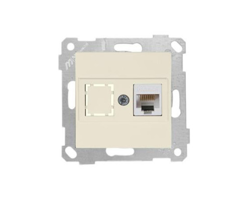 Rita - Розетка 1хRJ-45 кат. 5e UTP, сл.кость