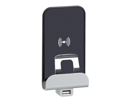 Etika - Беспроводное зарядное устр-во 1A с USB портом 2,4A (сл.кость)