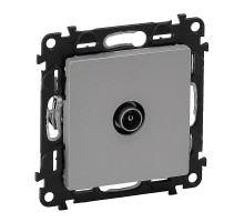 Valena Life - Розетка TV проходная 1,5dB/14dB, 0-2400MHz, алюминий (инд. упаковка)