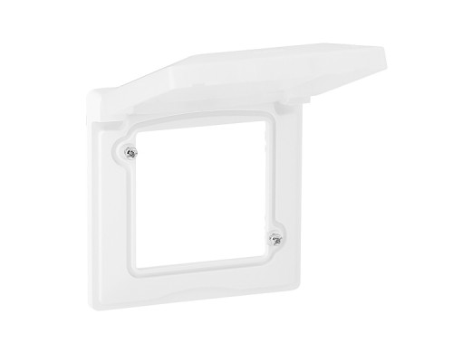 Valena Life - Рамка 1 пост с крышкой IP44, белая