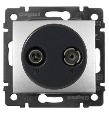 Valena - Розетка TV-RD-проходная 862MHz, алюминий