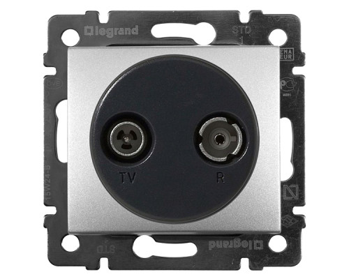 Valena - Розетка TV-RD-проходная 862MHz, алюминий