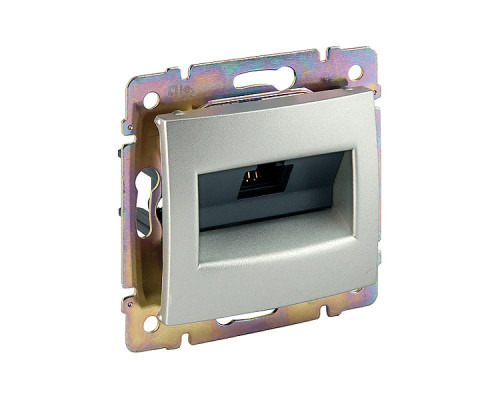 Valena - Розетка 1хRJ-45 FTP CAT6 монтаж на винтах, алюминий