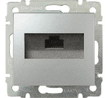 Valena - Розетка 1хRJ-45 UTP CAT5E монтаж на винтах, алюминий