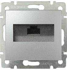 Valena - Розетка 1хRJ-45 UTP CAT5E монтаж на винтах, алюминий