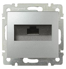 Valena - Розетка 1хRJ-45 UTP CAT6 монтаж на винтах, алюминий