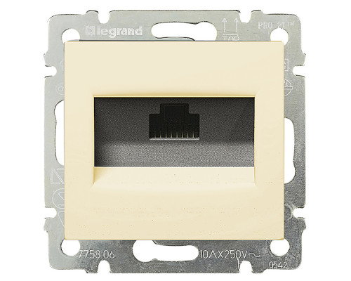 Valena - Розетка 1хRJ-45 FTP CAT6 монтаж на винтах, сл.кость