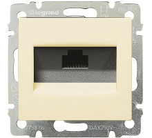 Valena - Розетка 1хRJ-45 UTP CAT6, сл.кость