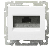 Valena - Розетка 1хRJ-45 UTP CAT5E 8конт., белый