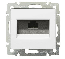 Valena - Розетка 1хRJ-45 UTP CAT6E, белый