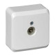 Розетка TV, открытая установка Schneider Electric Этюд TVA-002B Белый - TVA-002B