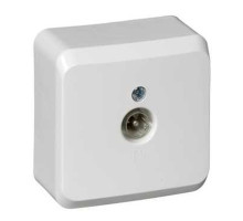 Розетка TV, открытая установка Schneider Electric Этюд TVA-002B Белый - TVA-002B