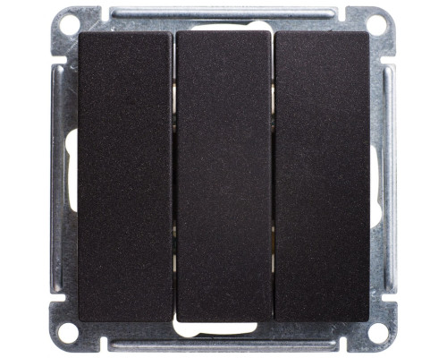 Выключатель 3-клавишный Schneider Electric Wessen59 VS0510-351-6-86 Черный бархат | арт.VS0510-351-6-86