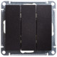Выключатель 3-клавишный Schneider Electric Wessen59 VS0510-351-6-86 Черный бархат | арт.VS0510-351-6-86