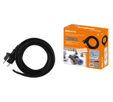 Нагревательный саморегулирующийся кабель "Стоплёд" НСК25-В с вилкой, в трубу (25м/250Вт) TDM