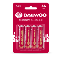 AA 4шт DAEWOO ENERGY Alkaline LR6 BL-4 2021