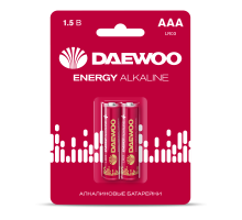 AAA 2шт DAEWOO ENERGY Alkaline LR03 BL-2 2021