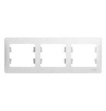 Рамка на 3 поста горизонтальная Schneider Electric Glossa GSL000103 Белый - GSL000103