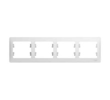 Рамка на 4 поста горизонтальная Schneider Electric Glossa GSL000104 Белый - GSL000104