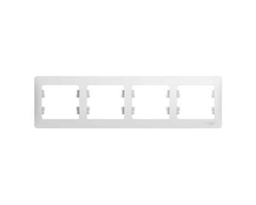 Рамка на 4 поста горизонтальная Schneider Electric Glossa GSL000104 Белый - GSL000104