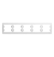 Рамка на 5 постов горизонтальная Schneider Electric Glossa GSL000105 Белый - GSL000105