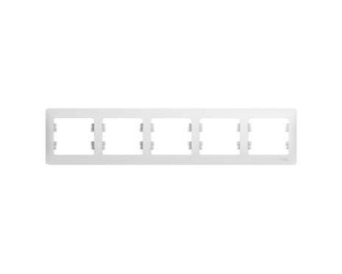 Рамка на 5 постов горизонтальная Schneider Electric Glossa GSL000105 Белый - GSL000105
