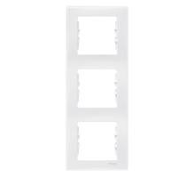 Рамка на 3 поста вертикальная Schneider Electric Glossa GSL000107 Белый - GSL000107