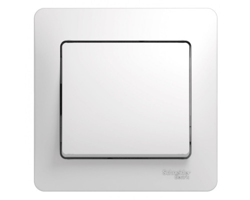Выключатель 1-клавишный с рамкой Schneider Electric Glossa GSL000112 Белый - GSL000112