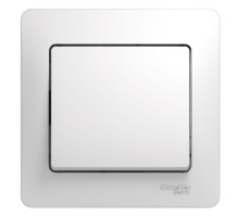 Выключатель 1-клавишный с рамкой Schneider Electric Glossa GSL000112 Белый - GSL000112