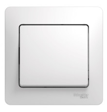 Выключатель 1-клавишный с рамкой Schneider Electric Glossa GSL000112 Белый - GSL000112