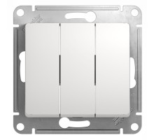 Выключатель 3-клавишный Schneider Electric Glossa GSL000131 Белый - GSL000131