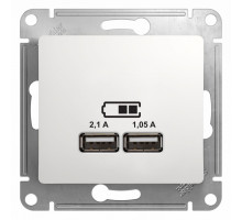 Розетка USB Schneider Electric Glossa GSL000133 Белый - GSL000133