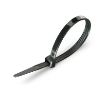 Стяжки нейлоновые КСС 4*200 (ч) (100шт.) (Fortisflex)