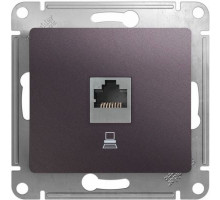 GSL001481K GLOSSA РОЗЕТКА компьютерная RJ45 кат.5E, механизм, СИРЕНЕВЫЙ ТУМАН