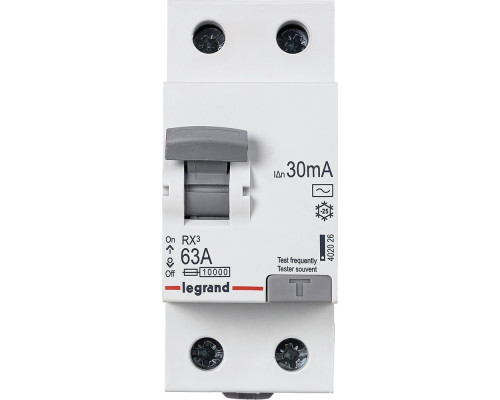 УЗО Legrand RХ3 2P 63A 30mA 10kA 2M тип АС