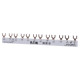 FORK 2П Шинка Eaton на 12 соединений  EVG-2PHAS/12MODUL, 2P, 10мм2, 63А, вилка