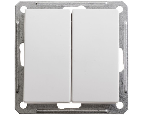 Выключатель 2-клавишный Schneider Electric Wessen59 VS510-252-1-86 Белый | арт.VS510-252-1-86
