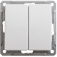 Выключатель 2-клавишный Schneider Electric Wessen59 VS510-252-1-86 Белый | арт.VS510-252-1-86