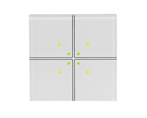 FW-GS4-230W сенсорный выключатель 4-х клавишный, белый