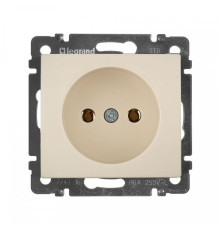 Valena - Розетка 2P 10/16A, сл.кость (инд. упаковка)
