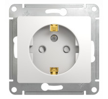 Розетка с заземлением со шторками Schneider Electric Glossa GSL000145 Белый - GSL000145