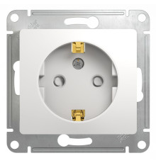 Розетка с заземлением со шторками Schneider Electric Glossa GSL000145 Белый - GSL000145