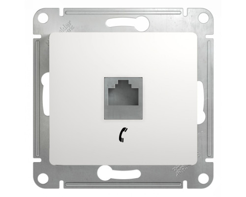 Розетка телефонная Schneider Electric Glossa GSL000181T Белый - GSL000181T