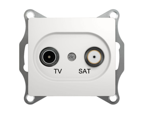 Розетка TV-SAT оконечная 1DB Schneider Electric Glossa GSL000197 Белый - GSL000197