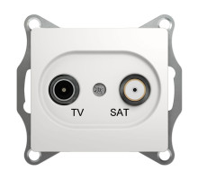 Розетка TV-SAT оконечная 1DB Schneider Electric Glossa GSL000197 Белый - GSL000197