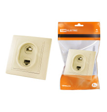 Розетка телефонная RJ11 + компьютерная RJ45 сл. кость "Таймыр" TDM