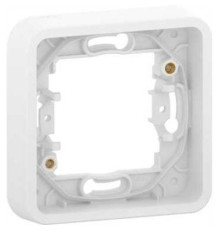 MUR39107 MUREVA S, РАМКА, 1-постовая без винтов, БЕЛЫЙ, IP55 | арт.MUR39107