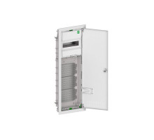 Щит встраив. MSF TWIN RP комбинированный, 1*12M+3xМП перф., N/PE-шинки, 1xSCHUKO, мет. дверь, белый RAL9016, 358x853x94mm, IP30 | арт.2015-01S