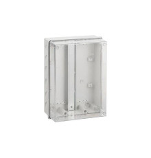 Коробка распред. CARBO-BOX, 303x214x123mm, с DIN-рейкой, прозрачная крышка, ABS/PC, GW 650°C, IP55 | арт.0253-10